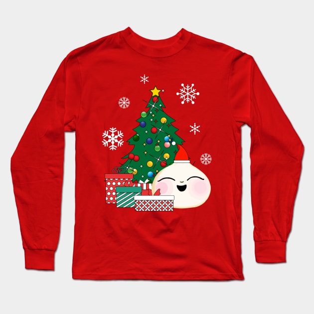 Happy Bao Bun Around The Christmas Tree Long Sleeve T-Shirt by Nova5